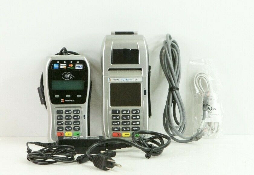 First Data FD-130 Duo Credit Card Terminal and FD-35 PIN Pad FD130