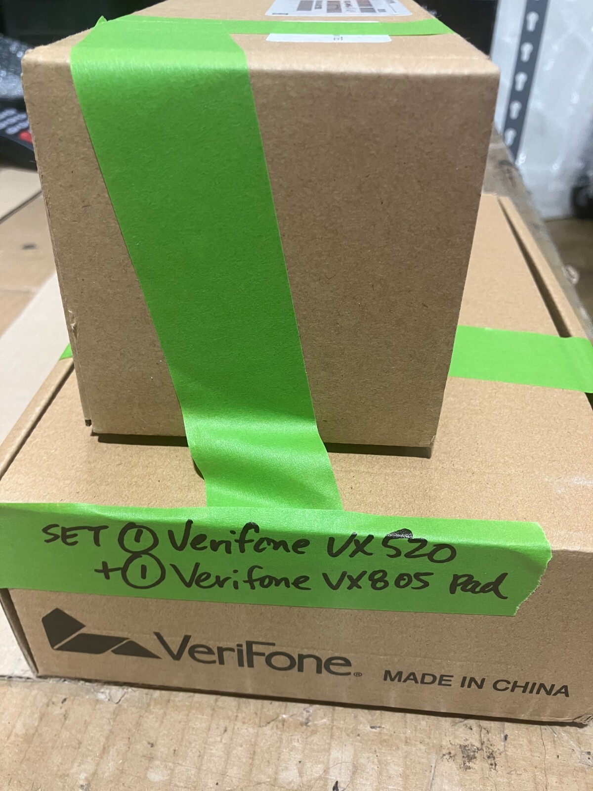 Verifone VX520 Credit Card Machine Terminal Reader with VX805 Card Reader