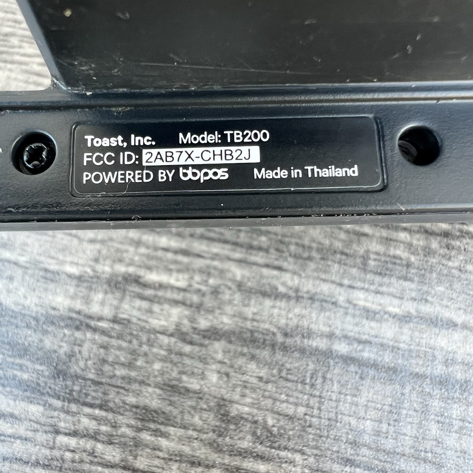 Toast POS Tap Direct Attached Contactless Credit Card Reader TB200