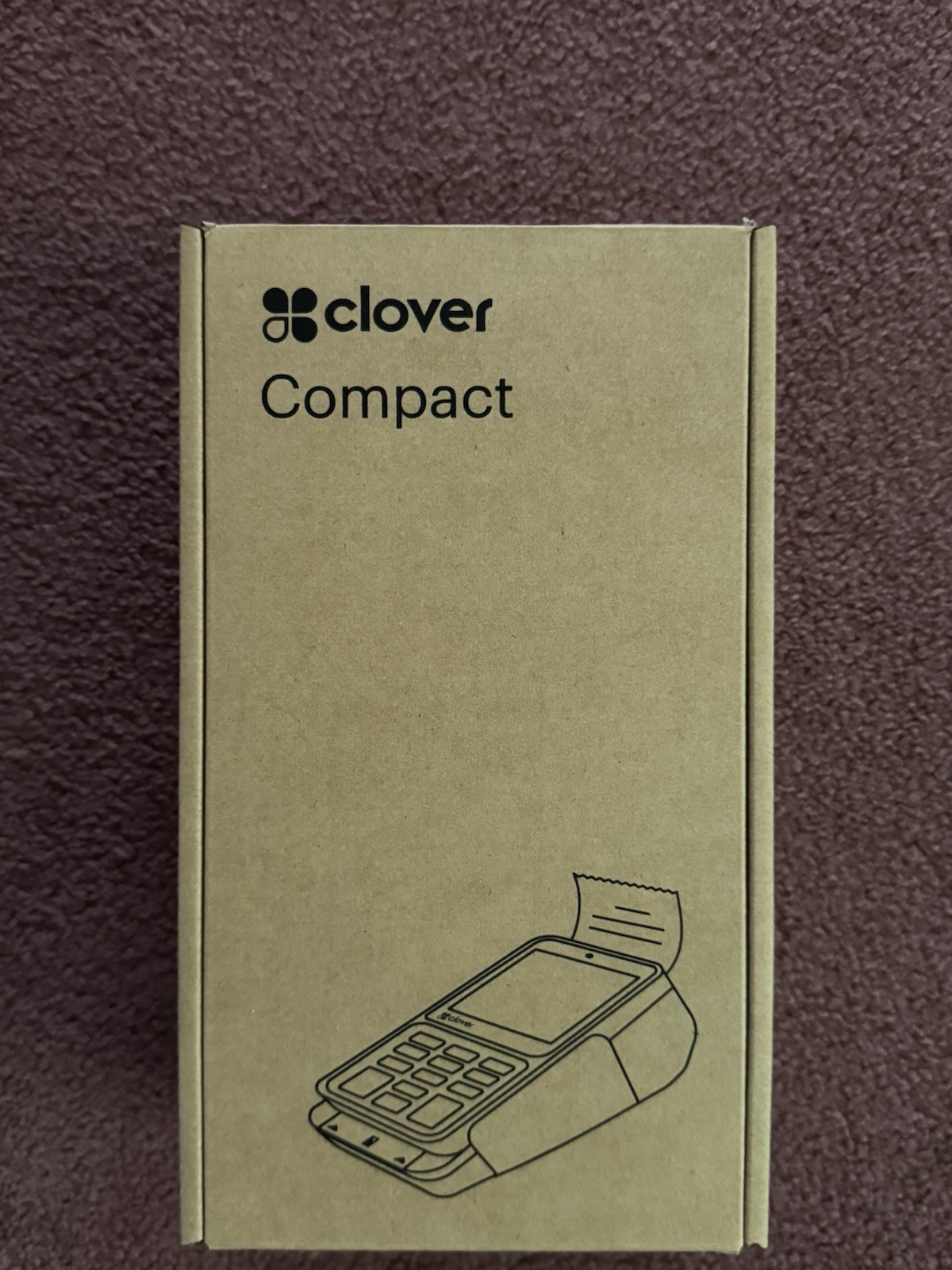 Clover Compact Series C801 Credit Card Terminal White Wired LTE Payment Device