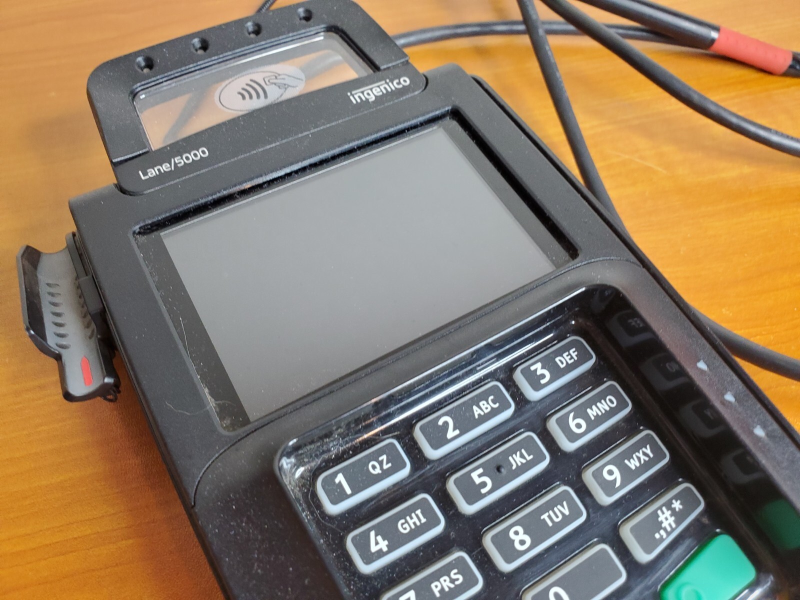 Ingenico Lane 5000 Credit Debit Card Reader Terminal Payment System FOR PARTS