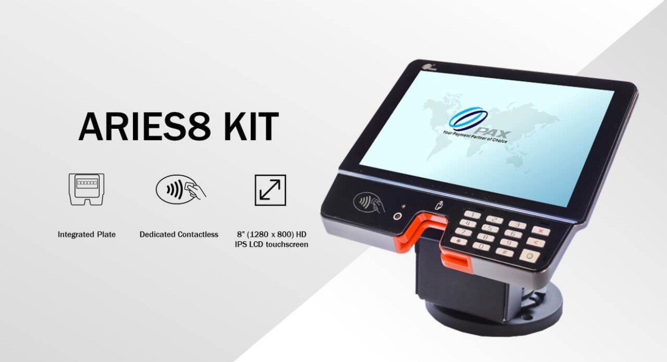 Pax Aries 8 Credit Card Terminal TouchScreen