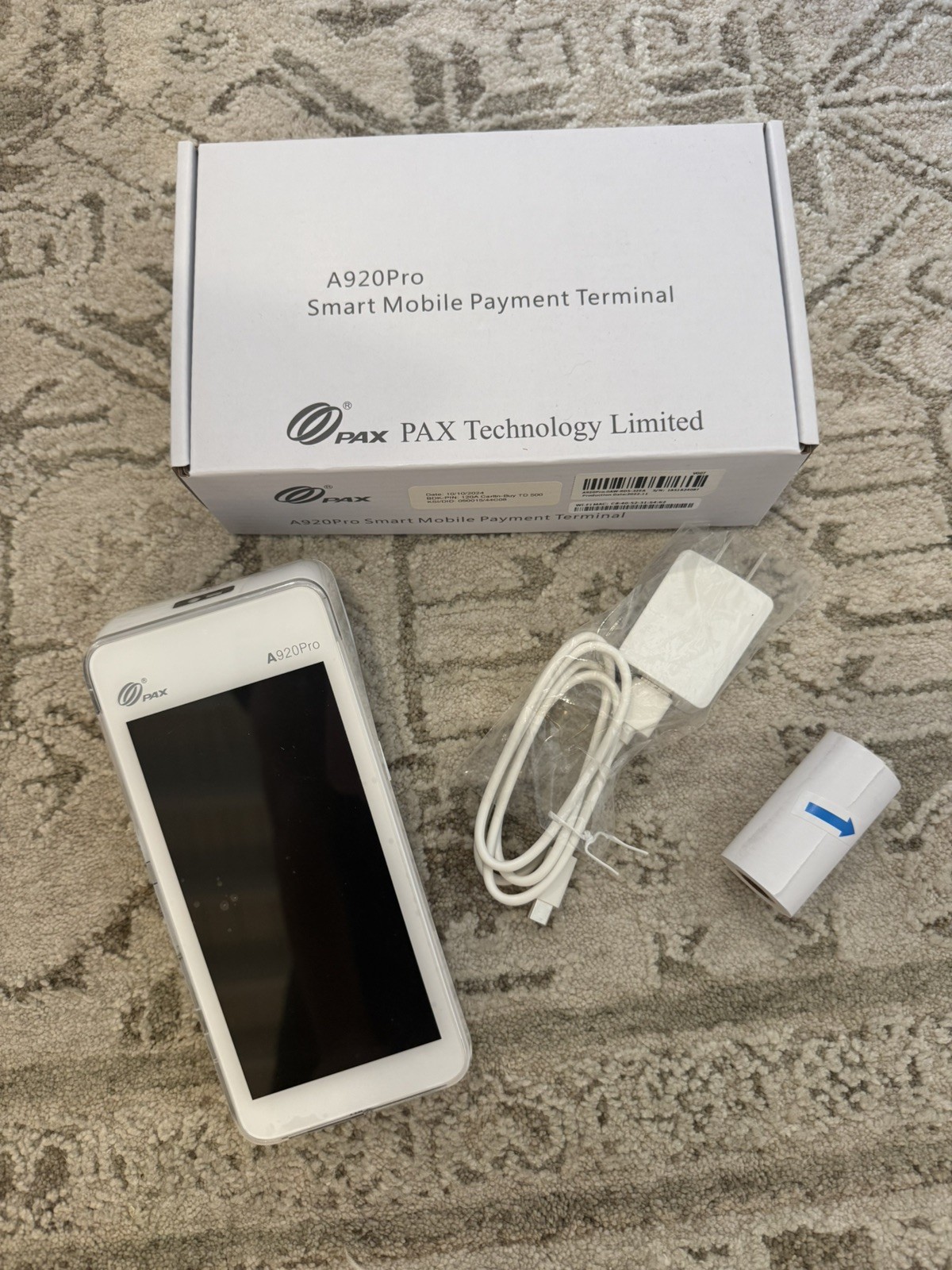 NEW – PAX A920PRO A920PRO-0AW-RD5-32EA WIRELESS SMART CREDIT CARD PMNT TERMINAL