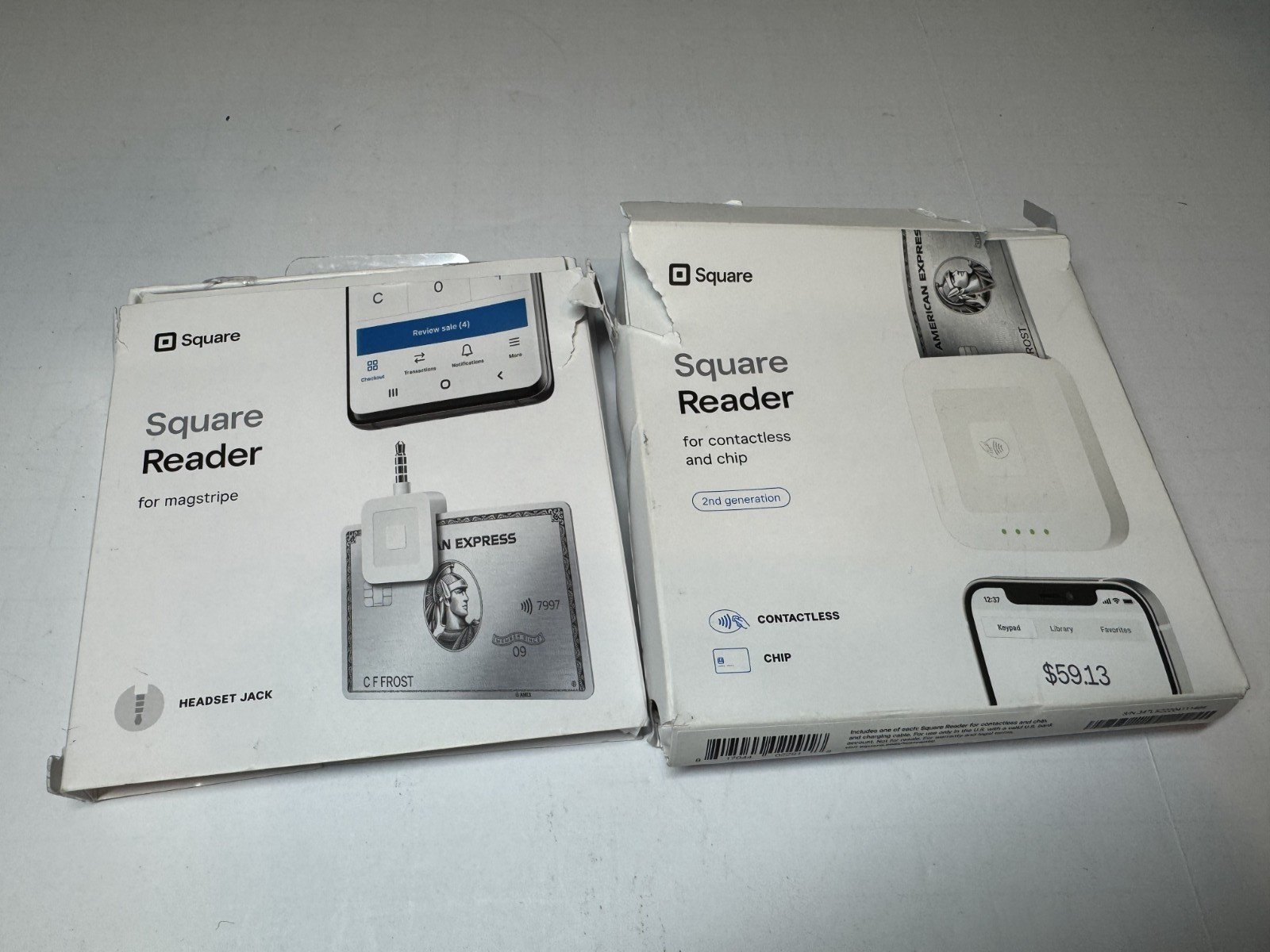 2 Square Reader for Contactless and Chip and Magstrip, Untested