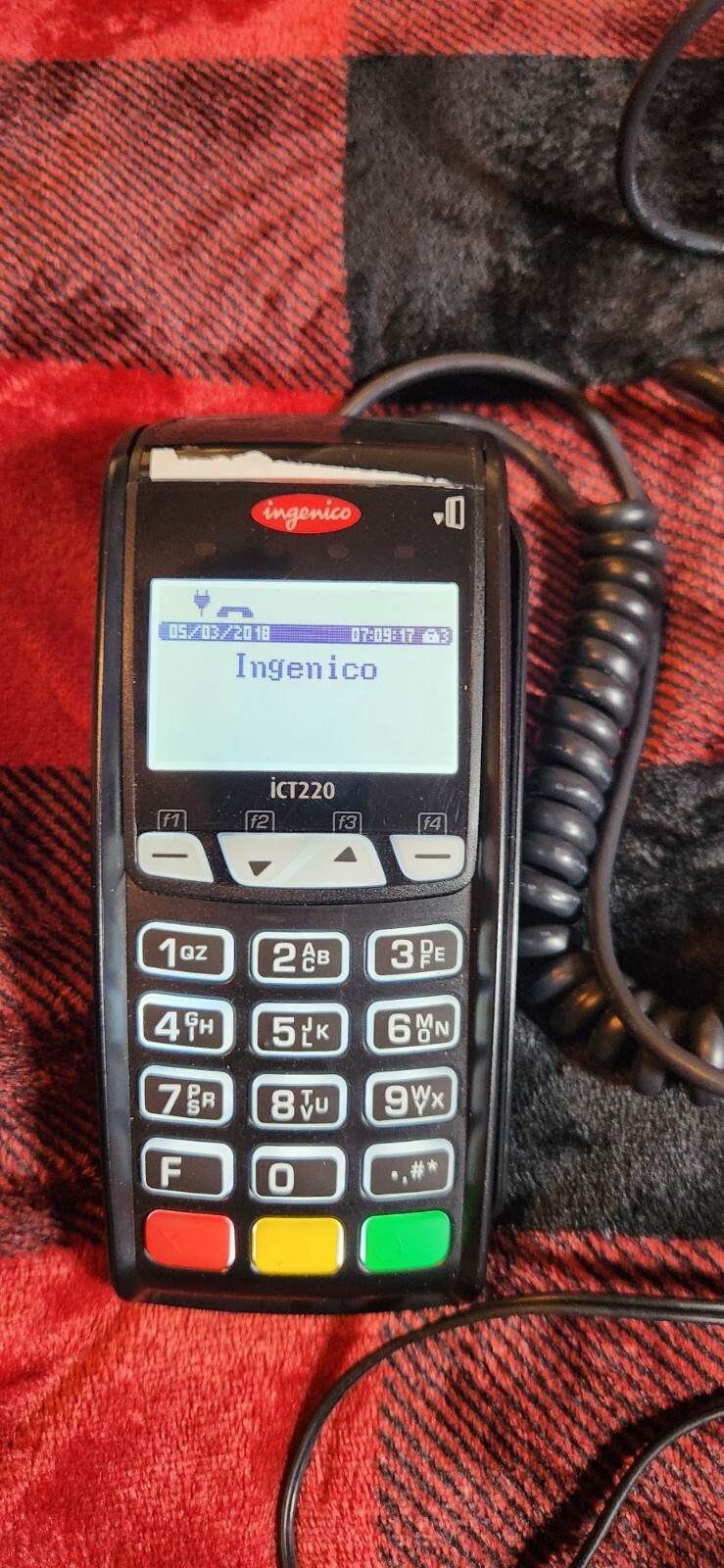 Ingenico ICT220 Credit Card Terminal Chip Swipe And Tap With ipp310