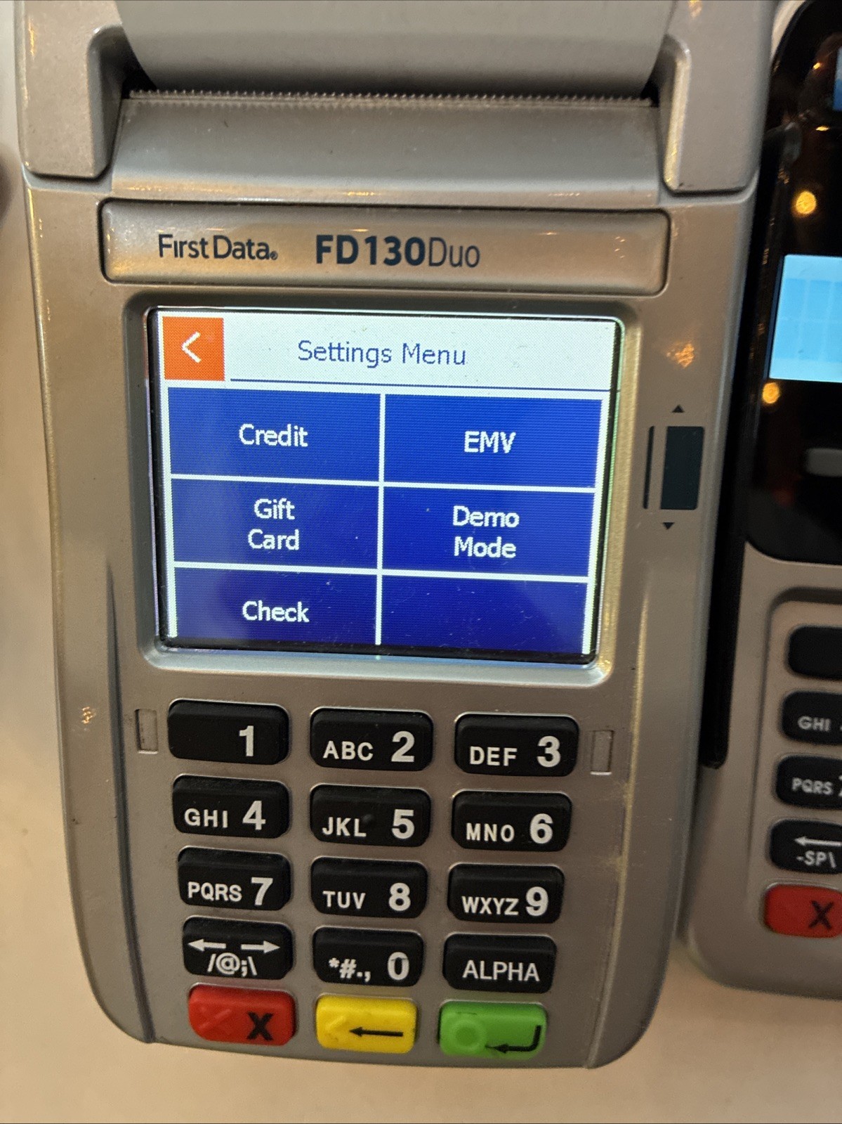 First Data FD130 Duo and FD-35 PIN Pad Credit Debit Card POS Terminal FD130Duo
