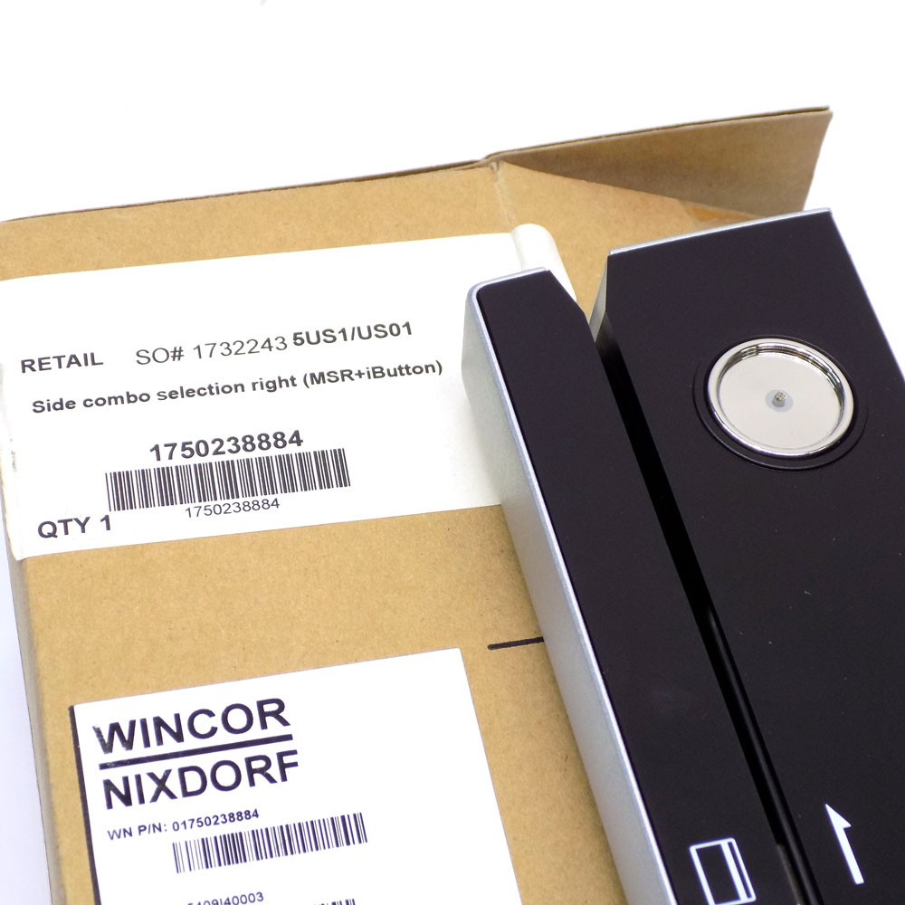 (Lot of 5) Wincor Nixdorf 01750238884 MSR+iButton Magnetic Strip Card Reader