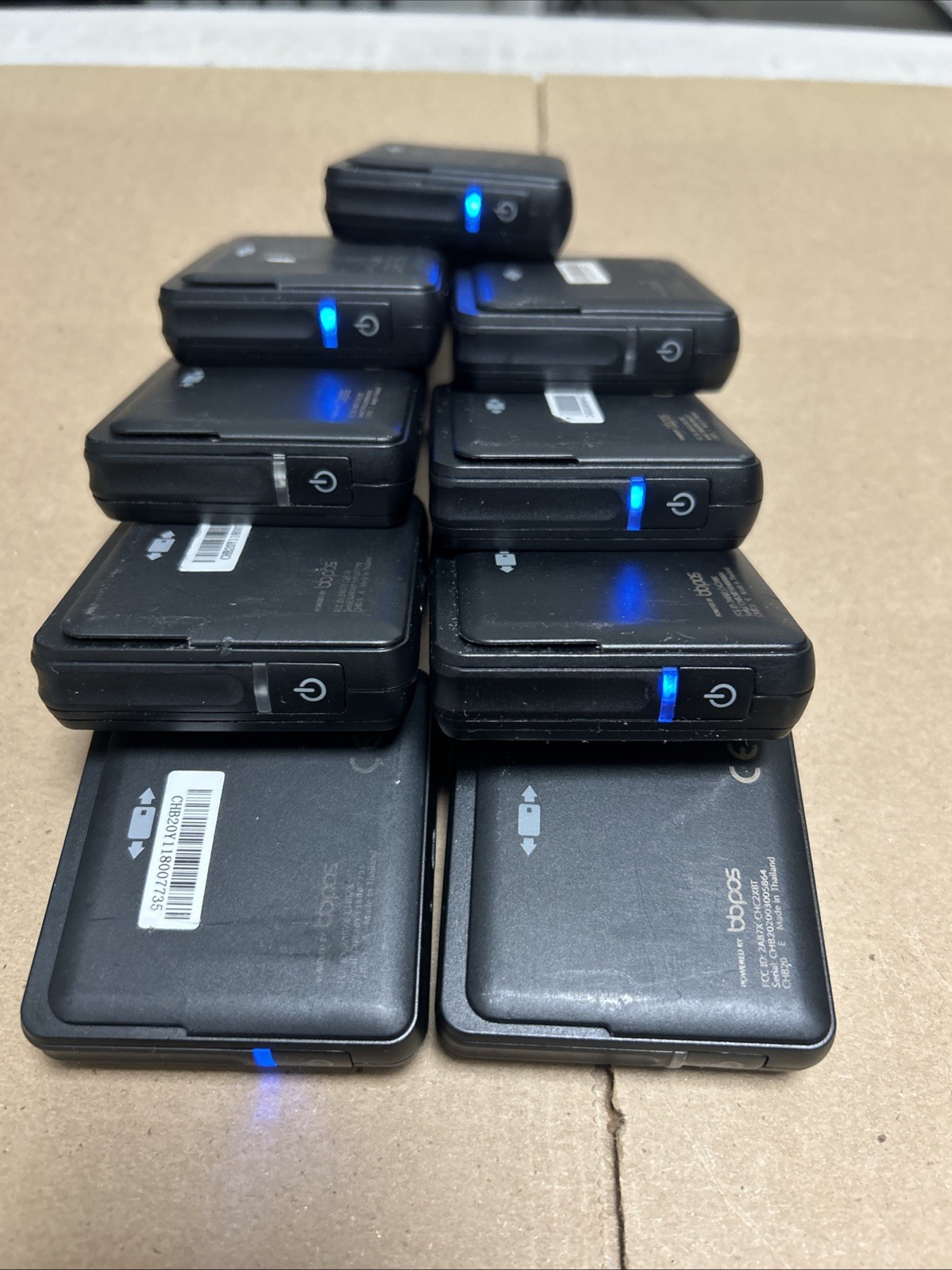 Lot Of 8 BBPOS CHB20 CHB2A Chipper BT Reader