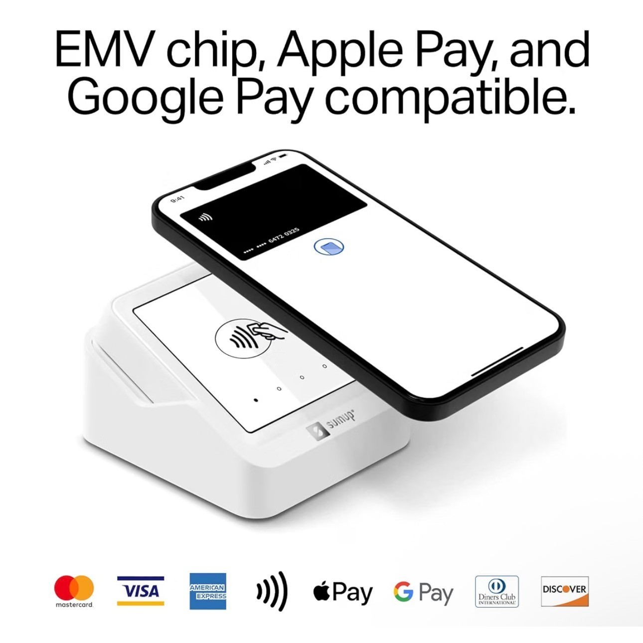 SumUp Solo Smart Card Reader with Charging Cradle – Mobile POS Payment Terminal