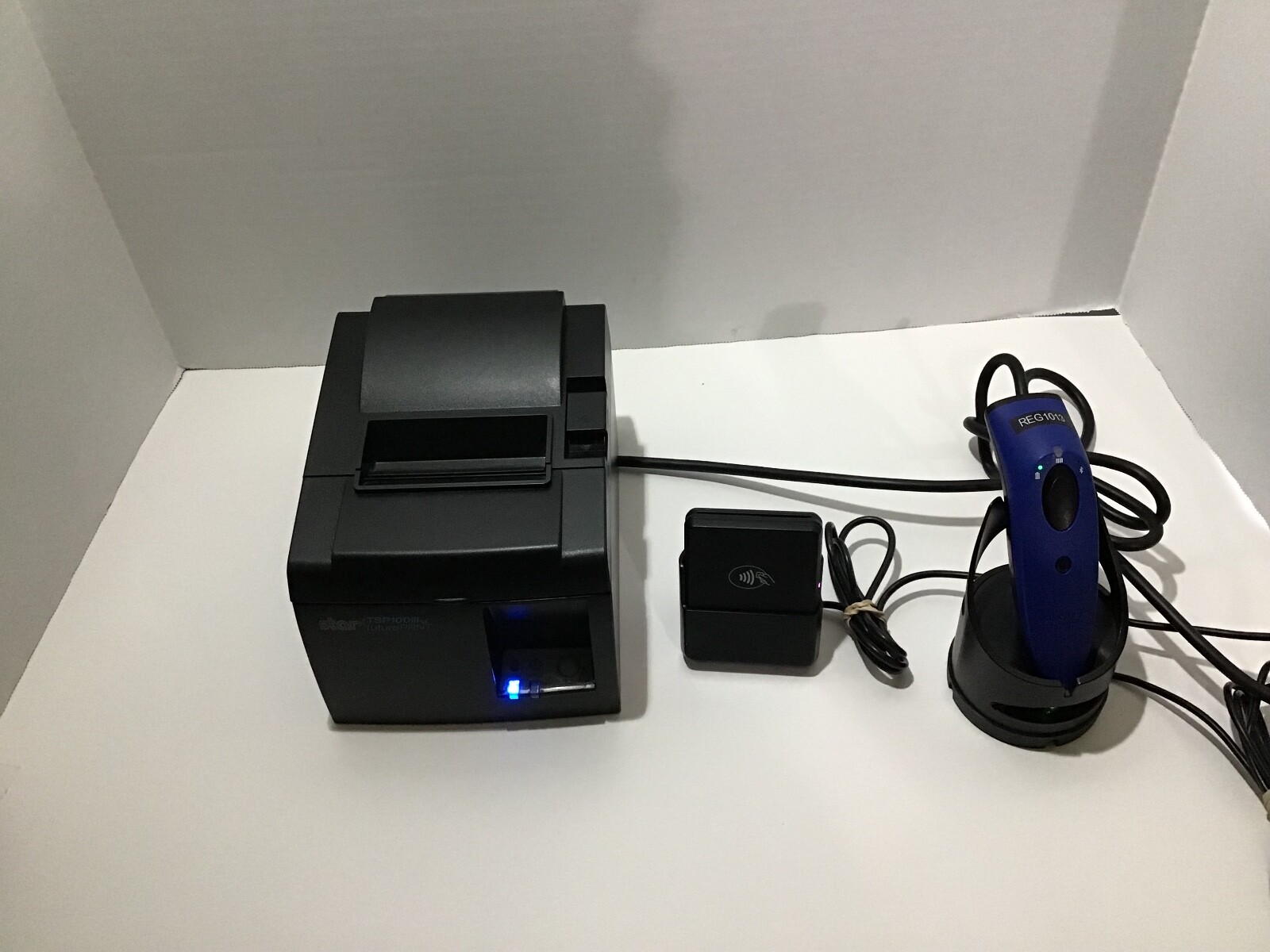 Star TSP100III Thermal Printer,BBPAS CHB2x card reader,Socket Mobile holder