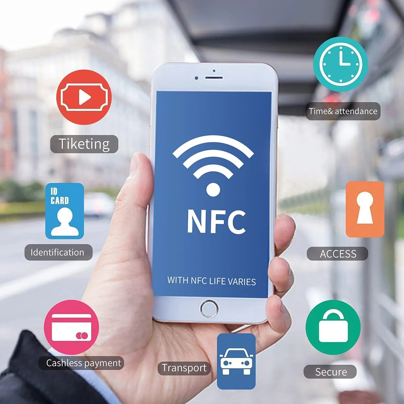 50pcs NFC Cards NFC Tags Ntag215 chip NFC215 tag rewritable NFC Coin Cards， Comp