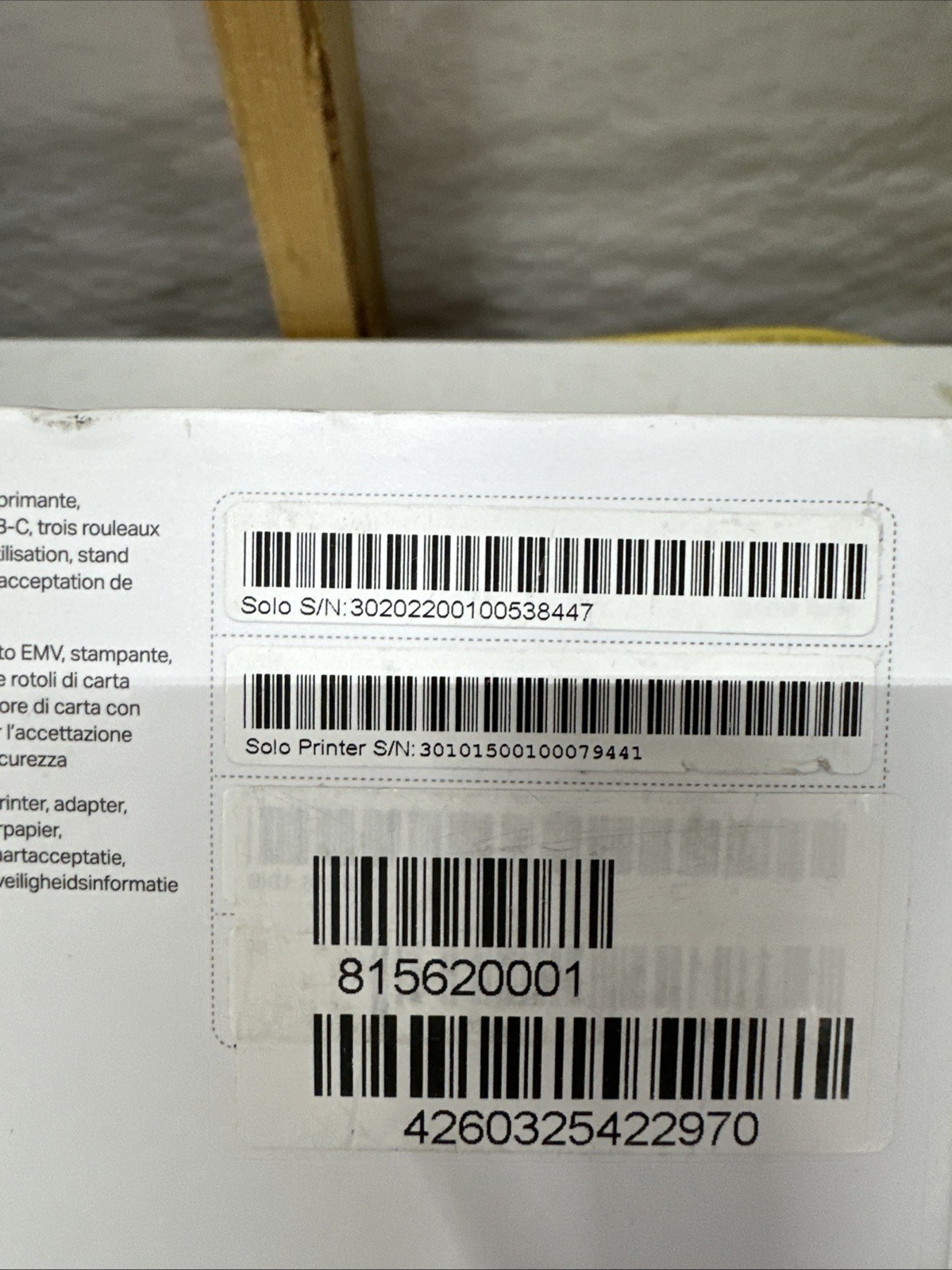 SumUp Solo + Printer Smart Credit Car Reader and Printing Kit Open Box