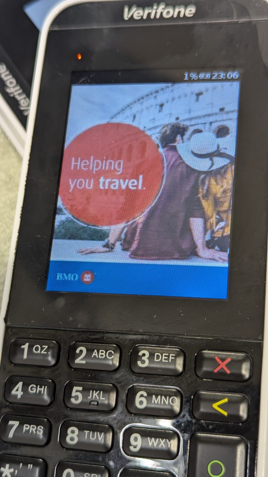 Verifone E285 M087-500-14-WWA Mobile Payment Device Wi-Fi/BT 512MB