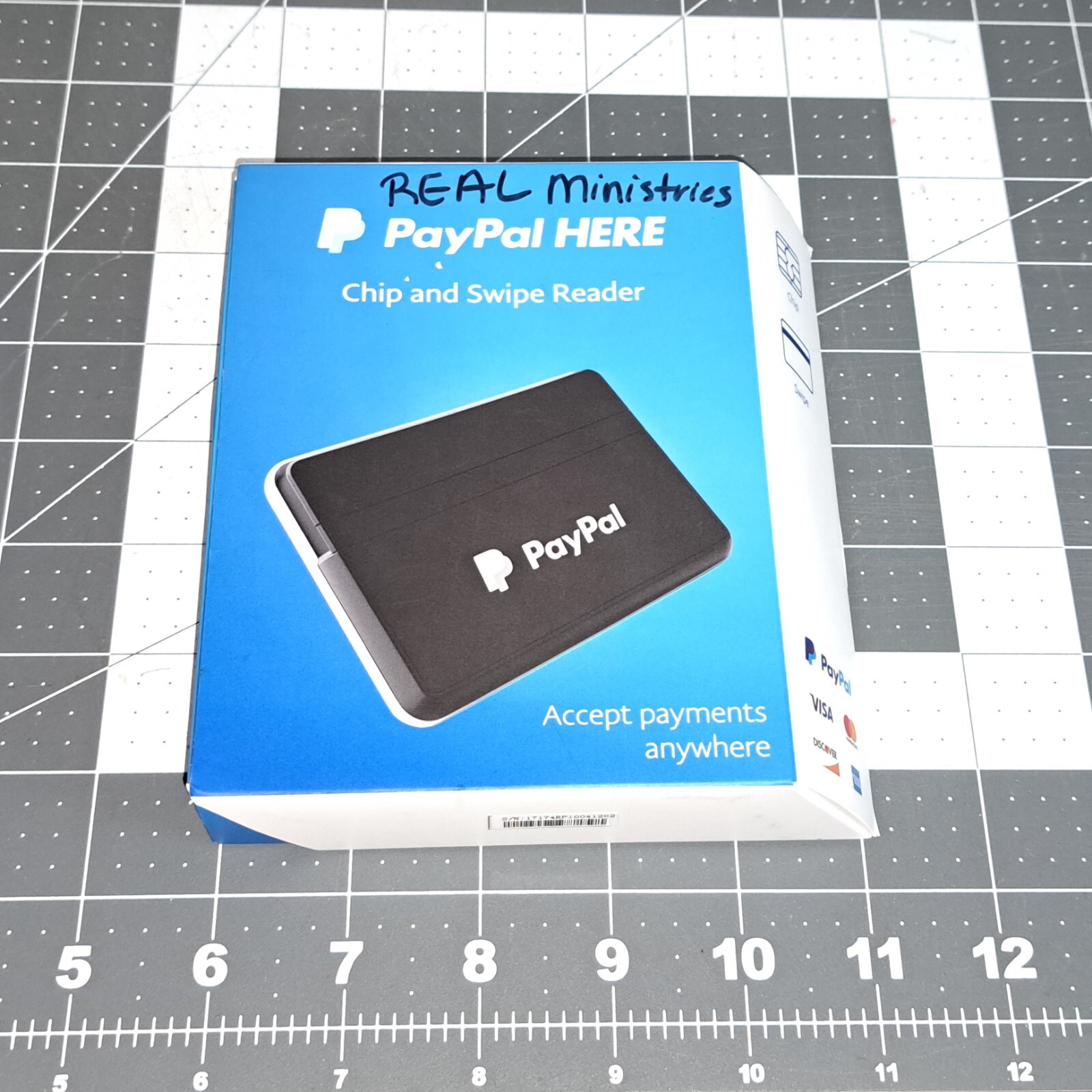 PayPal PCSUSDCRT Chip And Card Swipe Reader Accept Credit & Debit Cards Anywhere