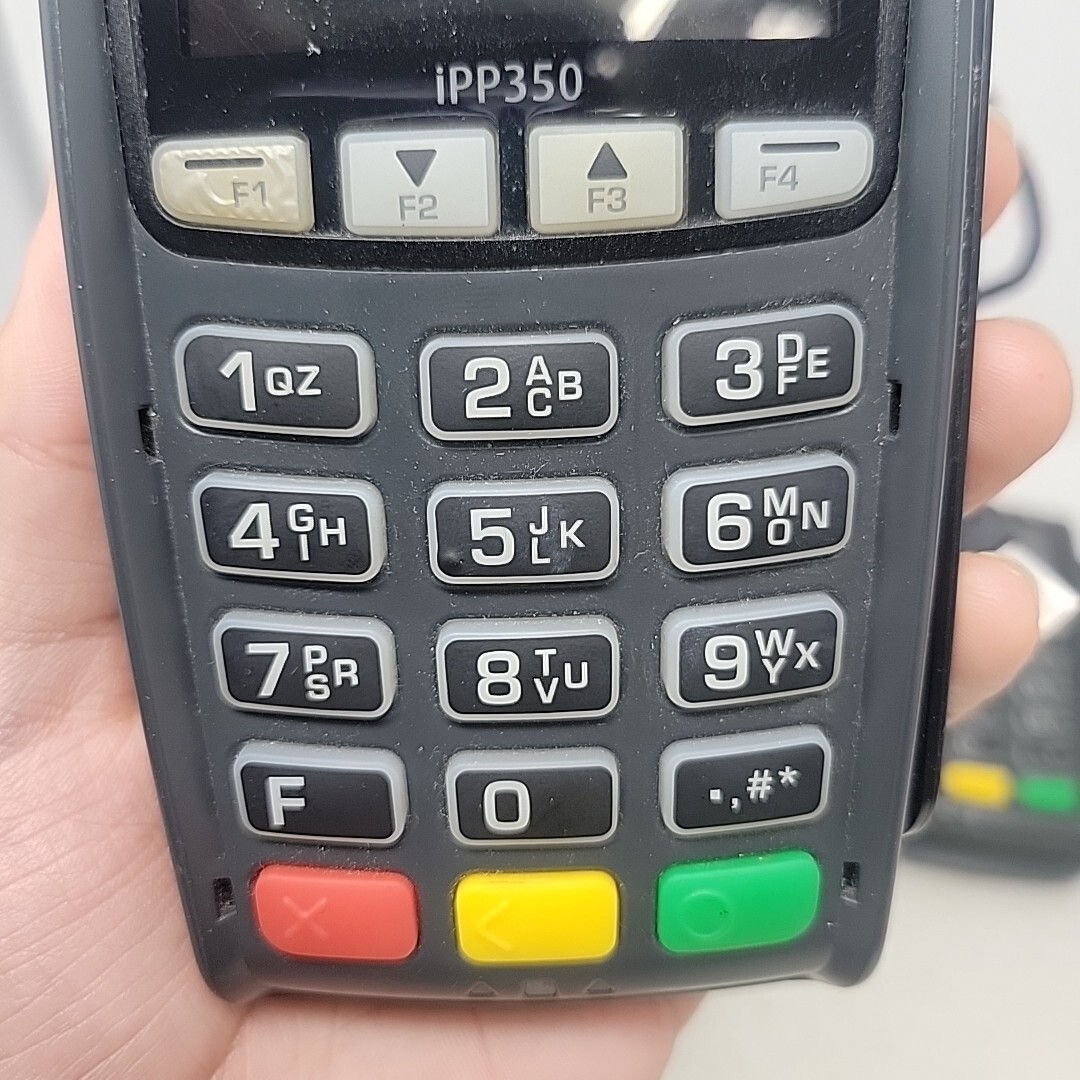 (2) Ingenico iPP350 Credit Card Payment Terminal Set with USB Cable