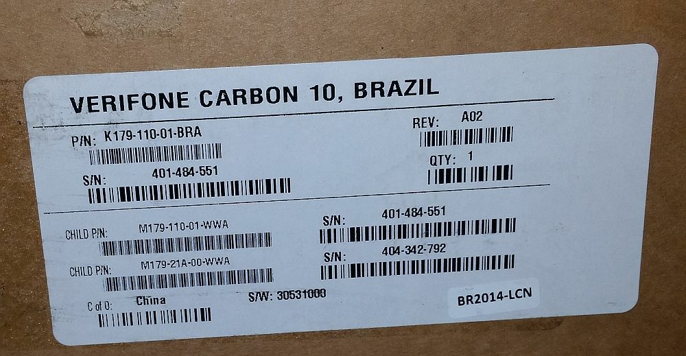 Verifone Carbon10 Pos System NEW IN OPEN BOX