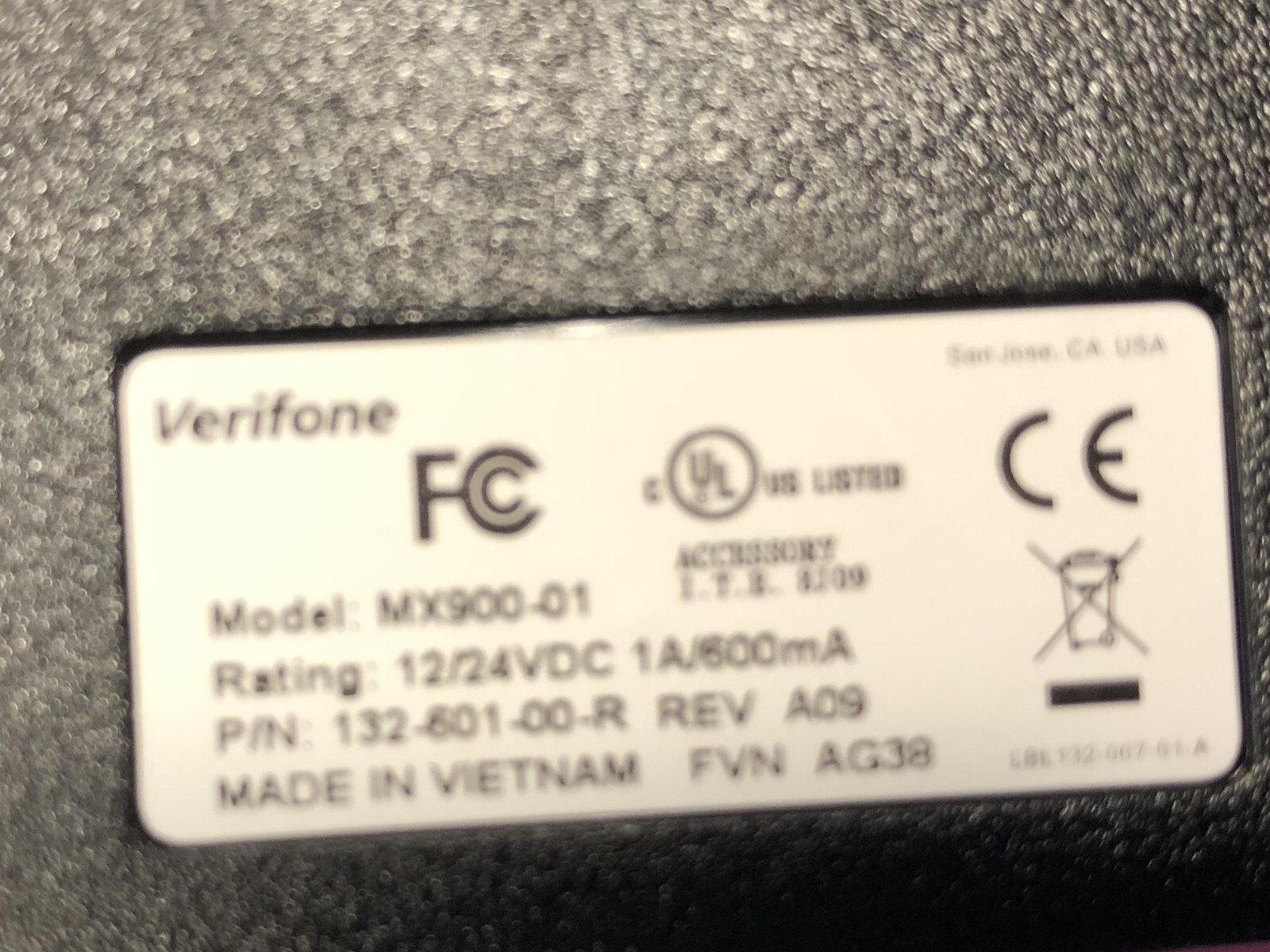 Verifone MX900-01 Cash Register Block 132-601-00-R mx915 Input Output Interface