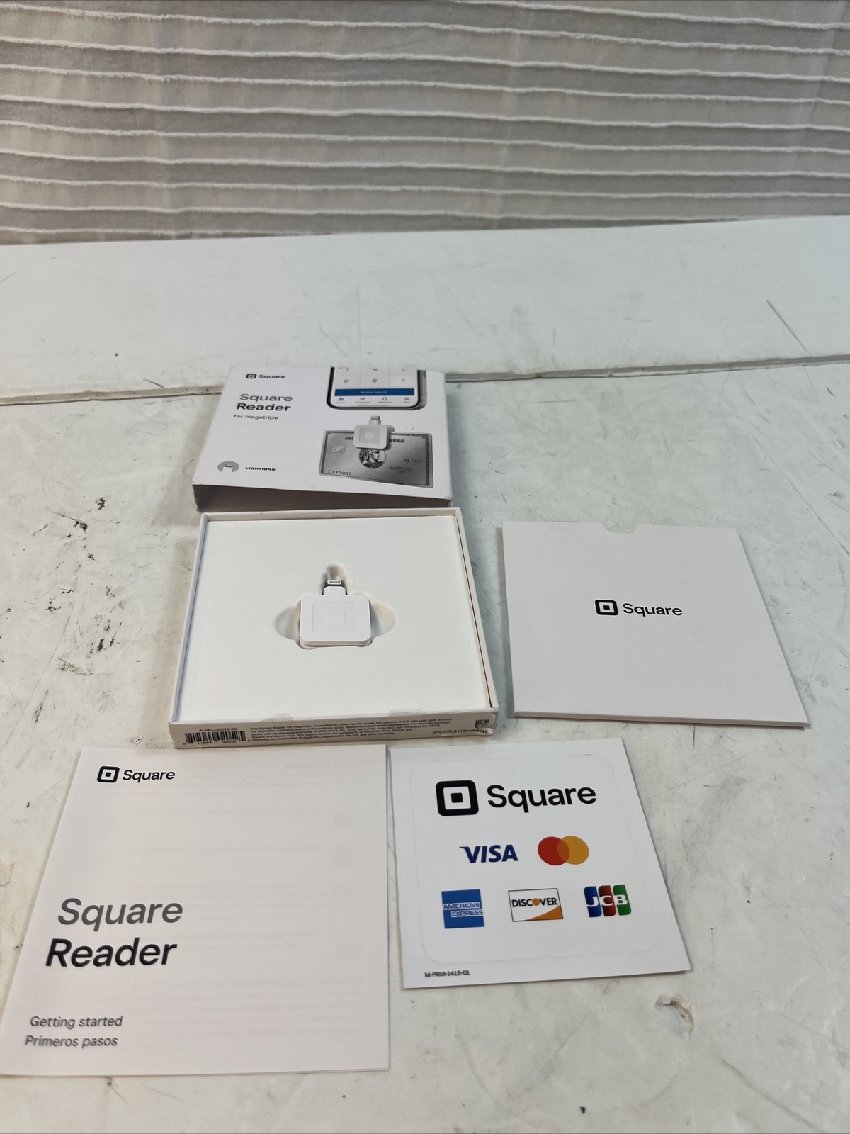 NEW Square – Magstripe Reader with Lightning Connector – Glossy White