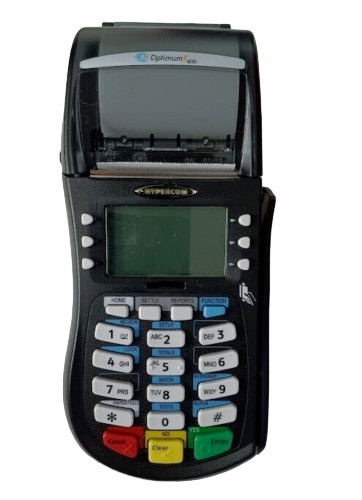 Credit Card Processing Terminal Machine Hypercom Optimum T4220 [No AC Cord Inc]