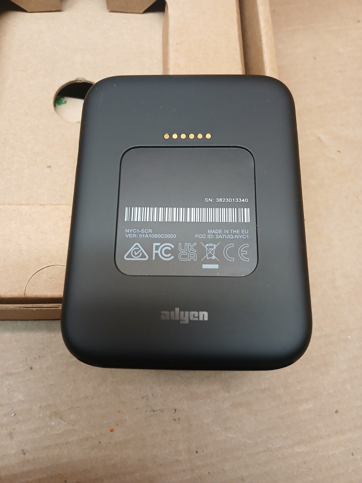 Adyen NYC1-SCR Handheld Payment Terminal Card Reader Black NEW NYC1