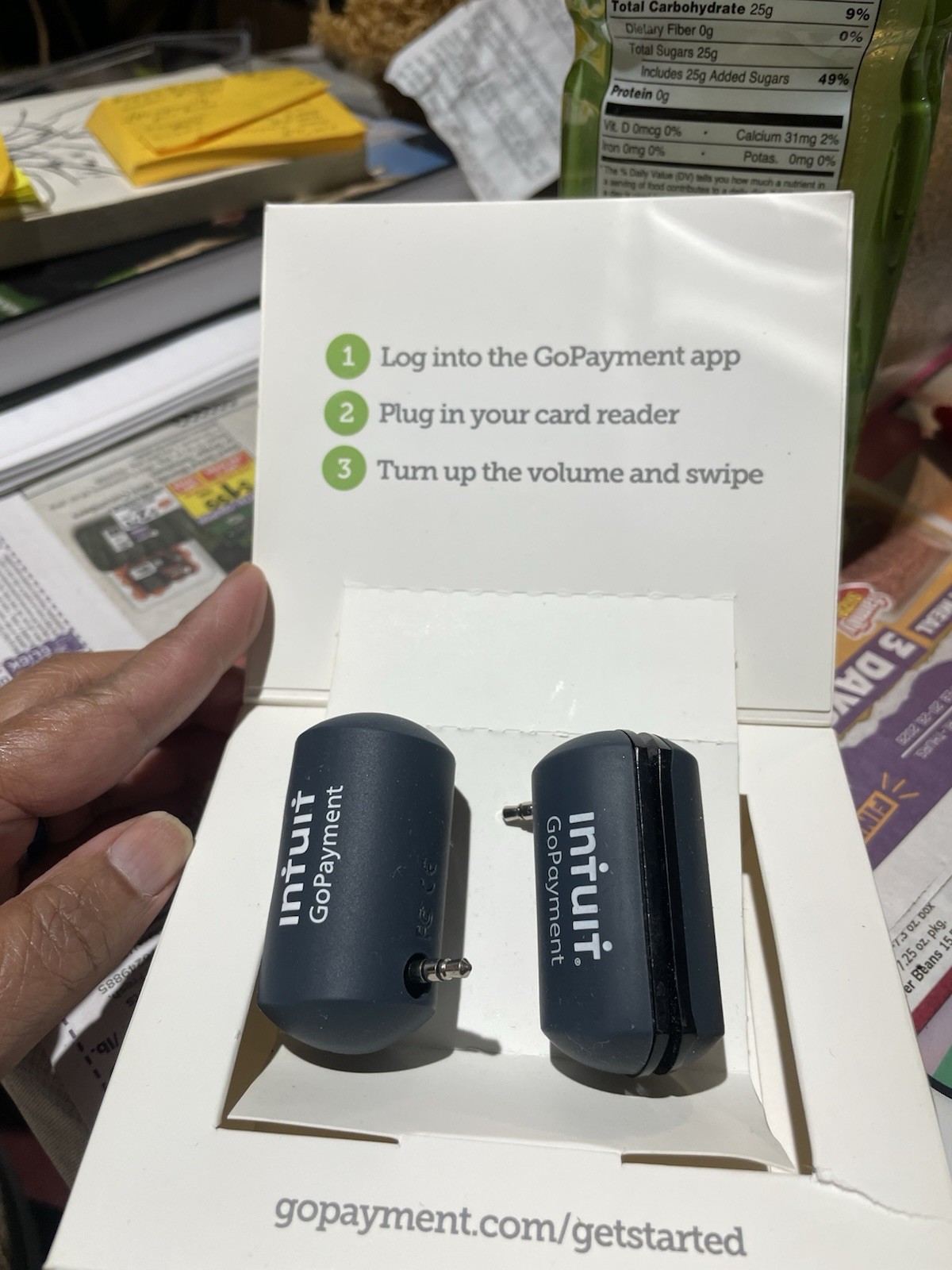 Intuit GoPayment Credit Debit Card Reader Quickbooks 3.5mm Jack Xlnt Go Payment