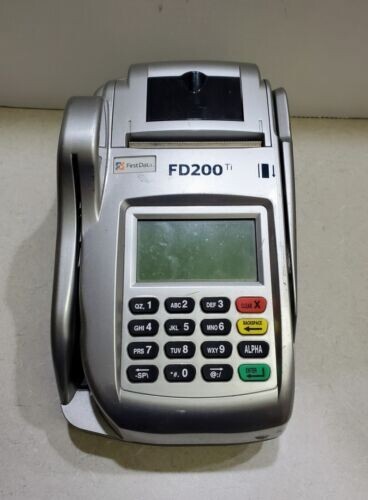 First Data FD200- Credit Card Terminal – No Power Supply / Untested