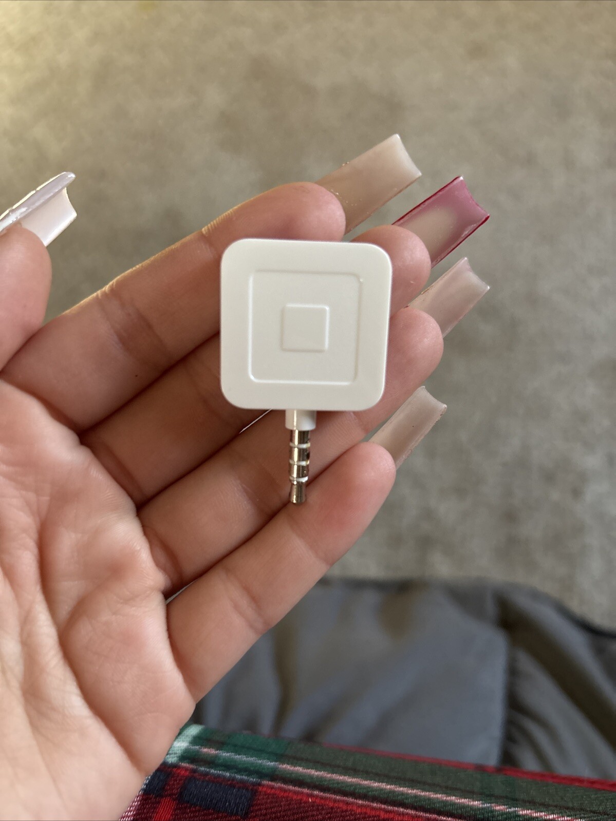 Square Credit Debit Card Reader – White for Apple iPhone and Android