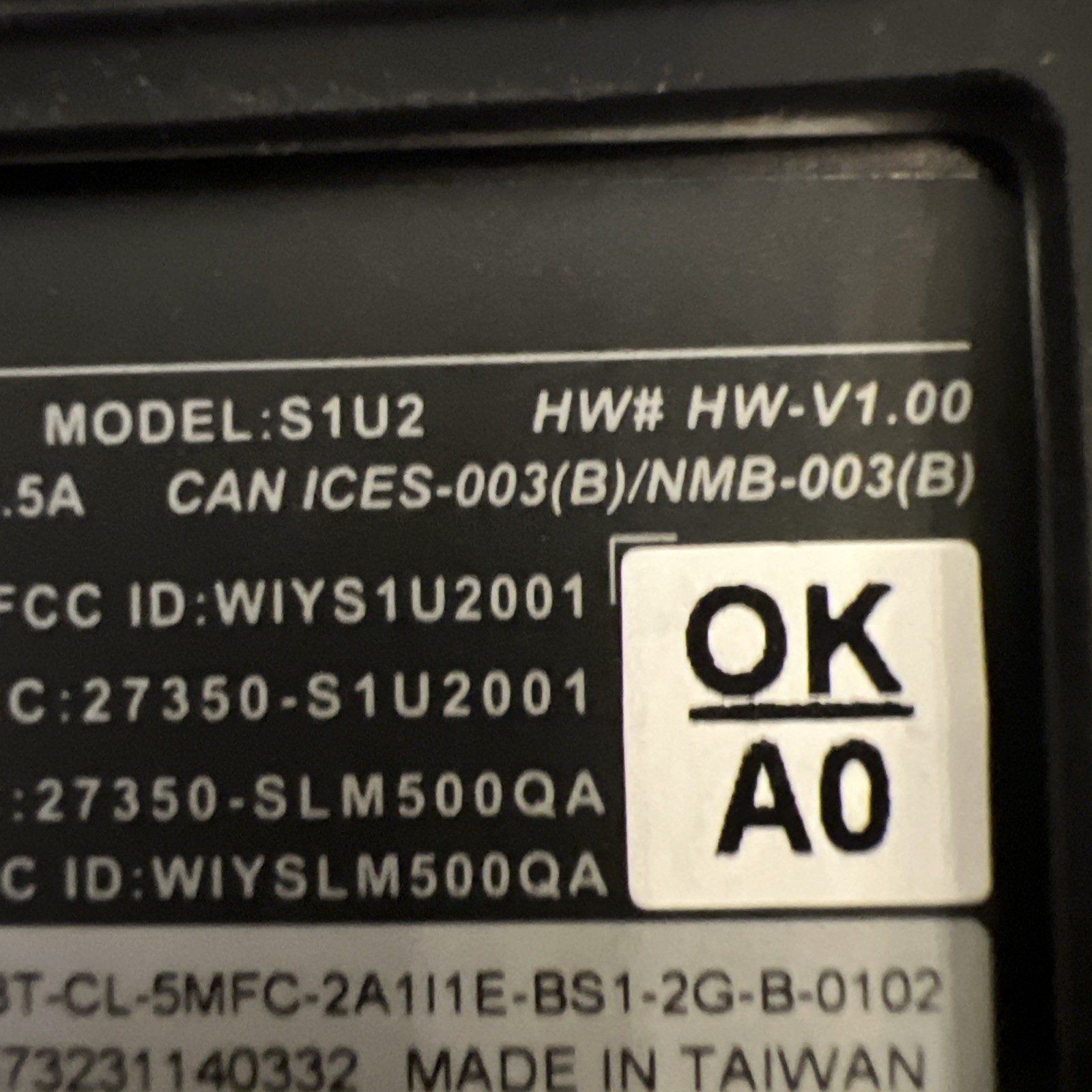 Castles Technology S1U2 Card Reader