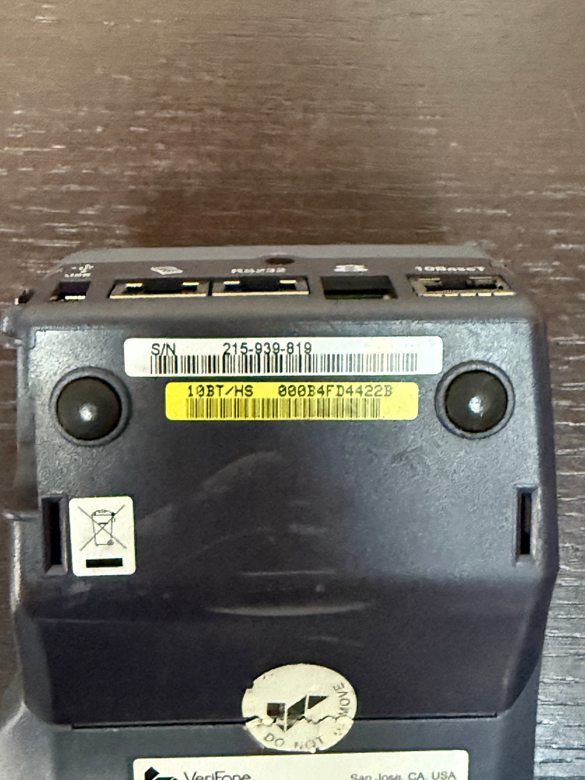 VeriFone OMNI 5750 V 570 Credit Card Terminal M257-566-04-NAA W Chip Reader