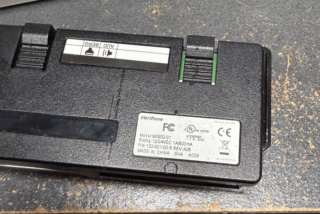 Verifone MX900-01 I/O Cash Register Block P/N 132-601-00-R