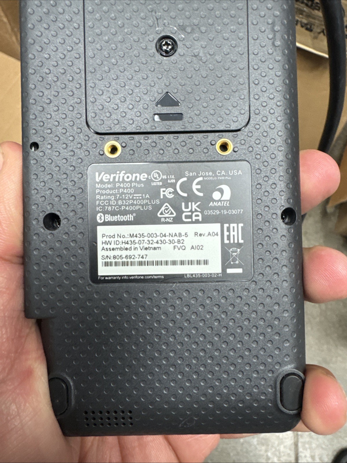 Verifone P400 Plus Stripe Credit Card Terminals