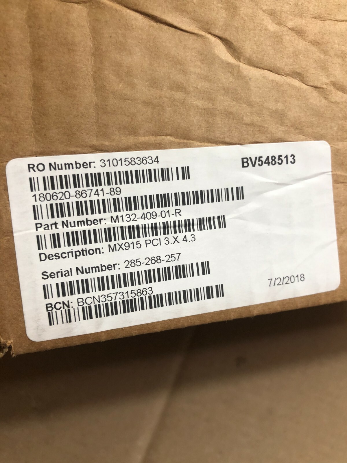 Verifone MX915 Credit Card Terminal M132-409-01-R No Chord ~