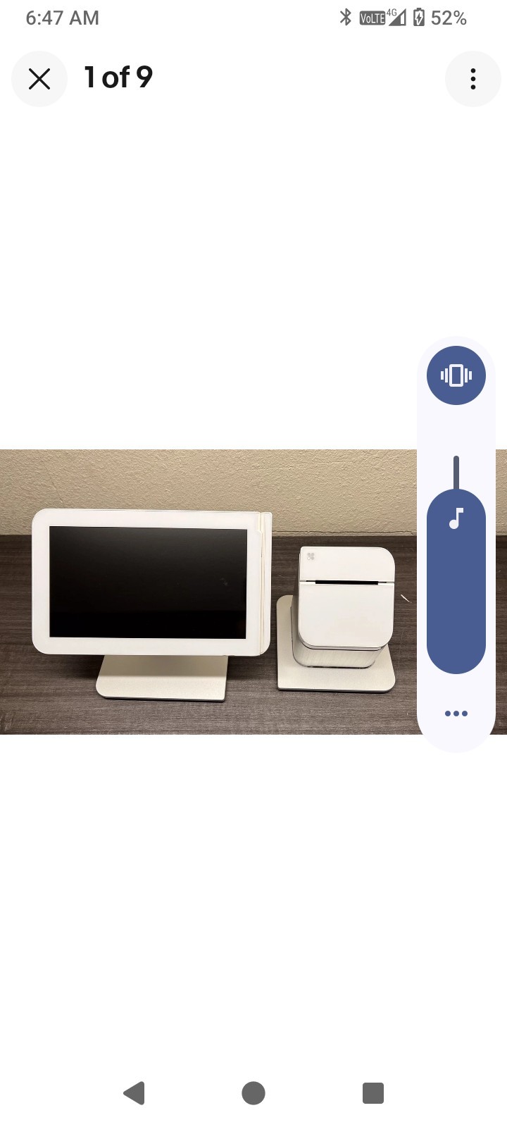 Clover Station C100 POS 1.0 System With Printer Point Sale P100 Untested