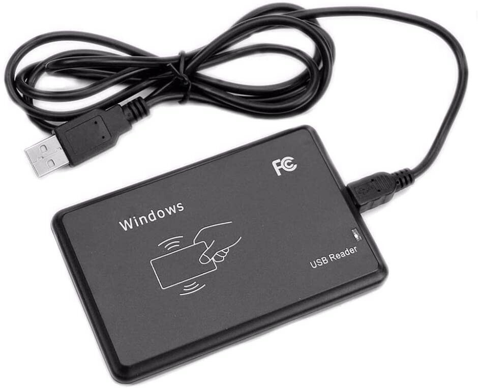 USB RFID CARD READER 125Khz USB for Win-PC First 10 Digit Plug & Play with Cable