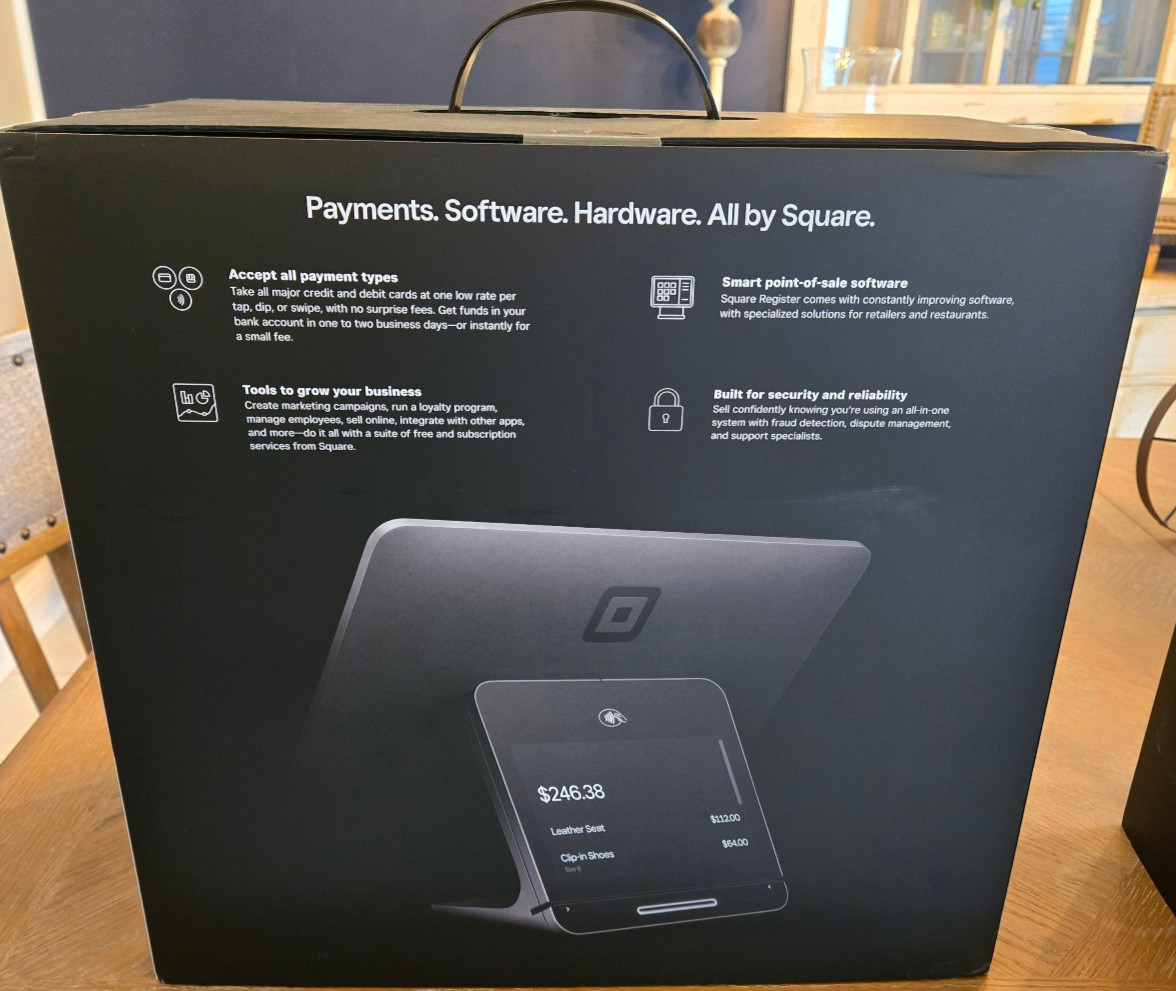 Square Register POS System – Black (A-SKU-0665 – A2)
