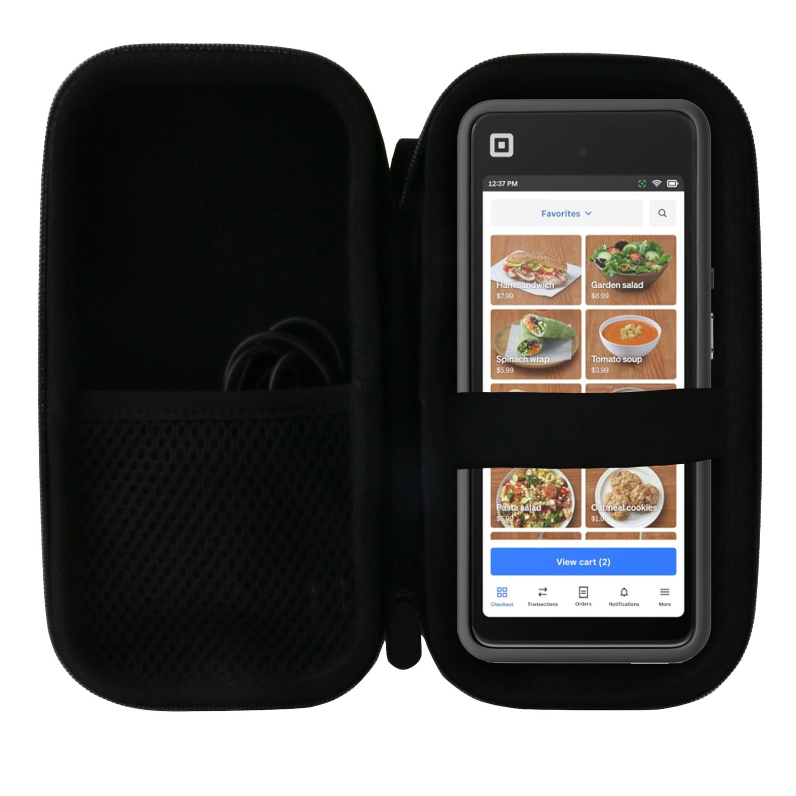 Hard Storage Case Fits Square Handheld Portable POS Credit Card Reader Black