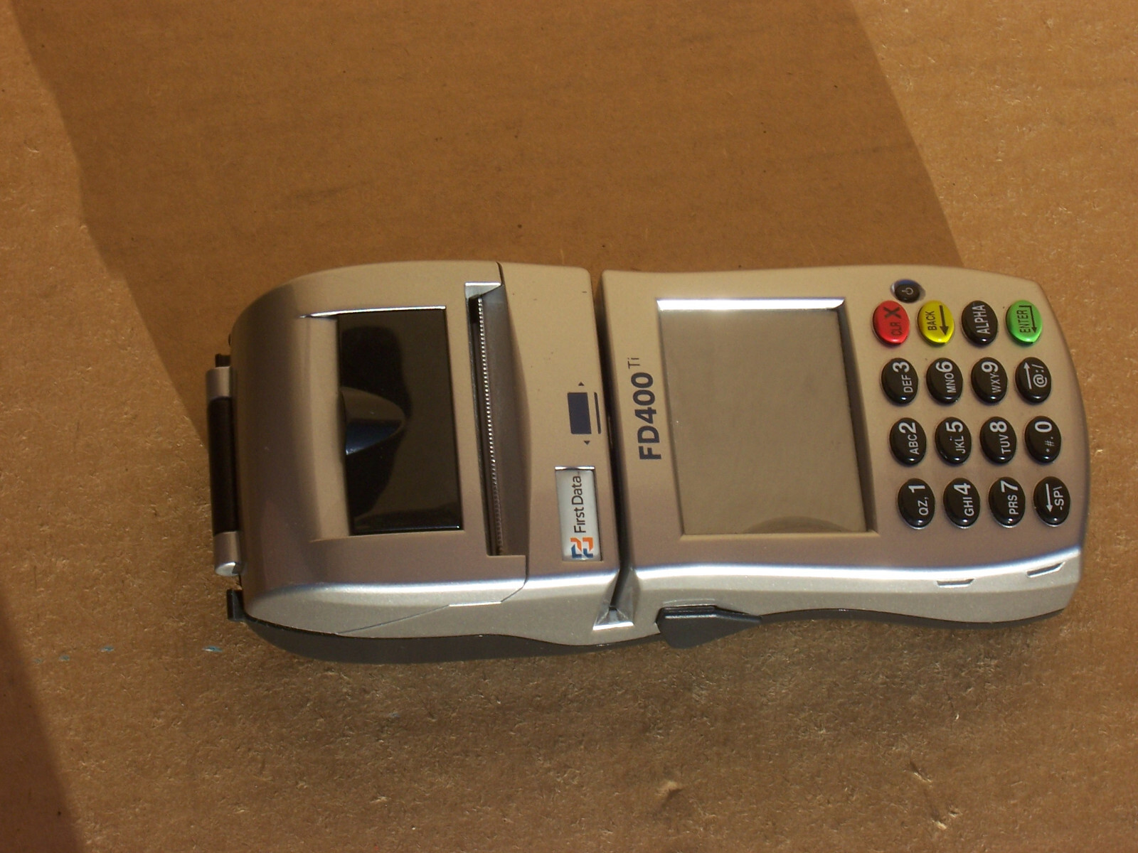 First Data FD400 Ti Credit Card Machine With Touch Screen SOLD AS IS