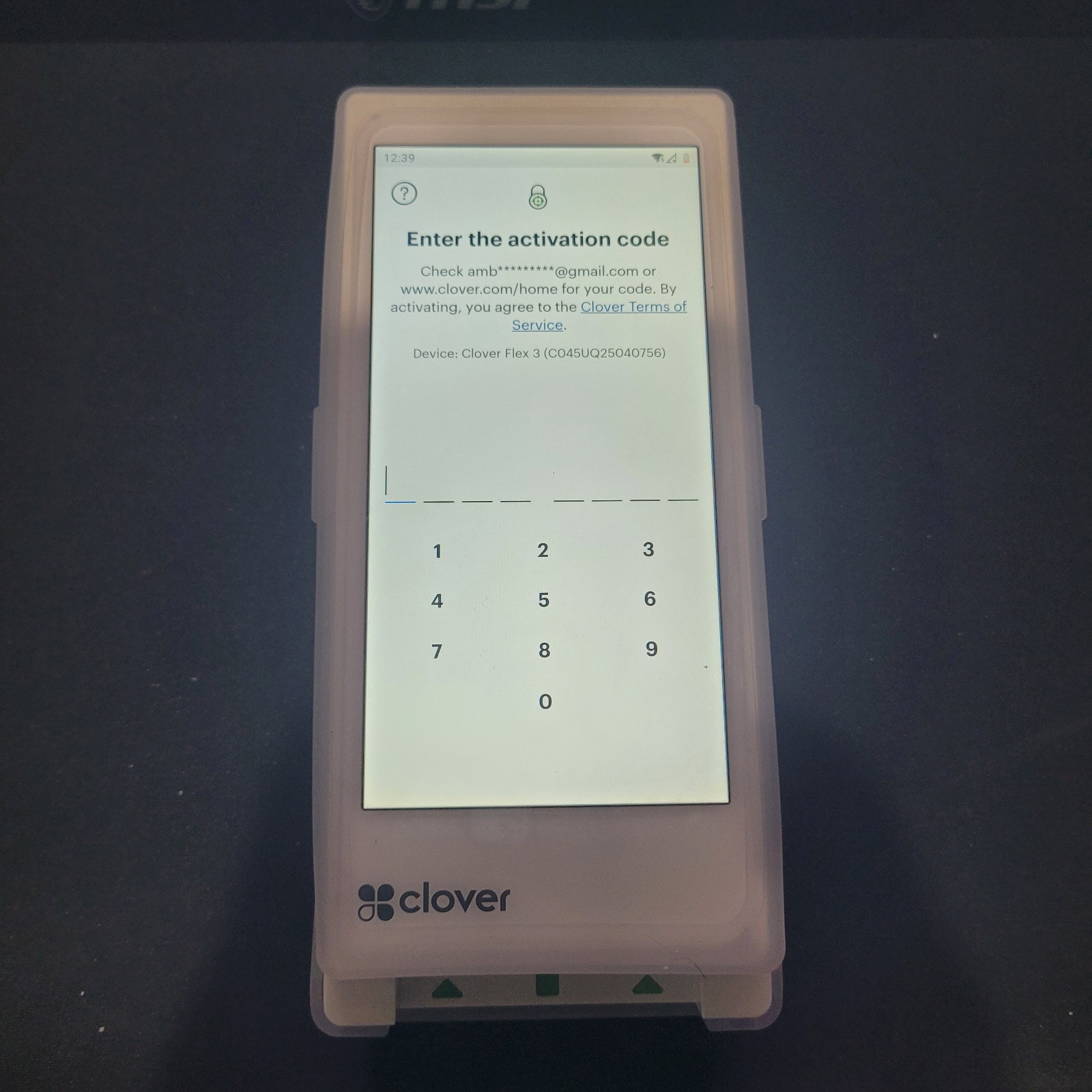 Clover Flex 3 C405 Handheld POS Management System White, Locked