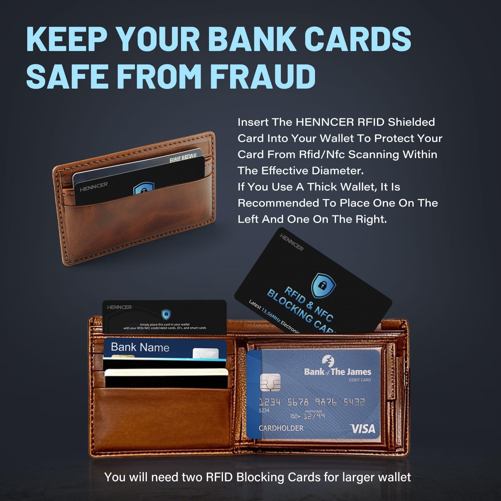 12PCS RFID Blocking Cards Premium Contactless NFC Debit Credit Card Passport …