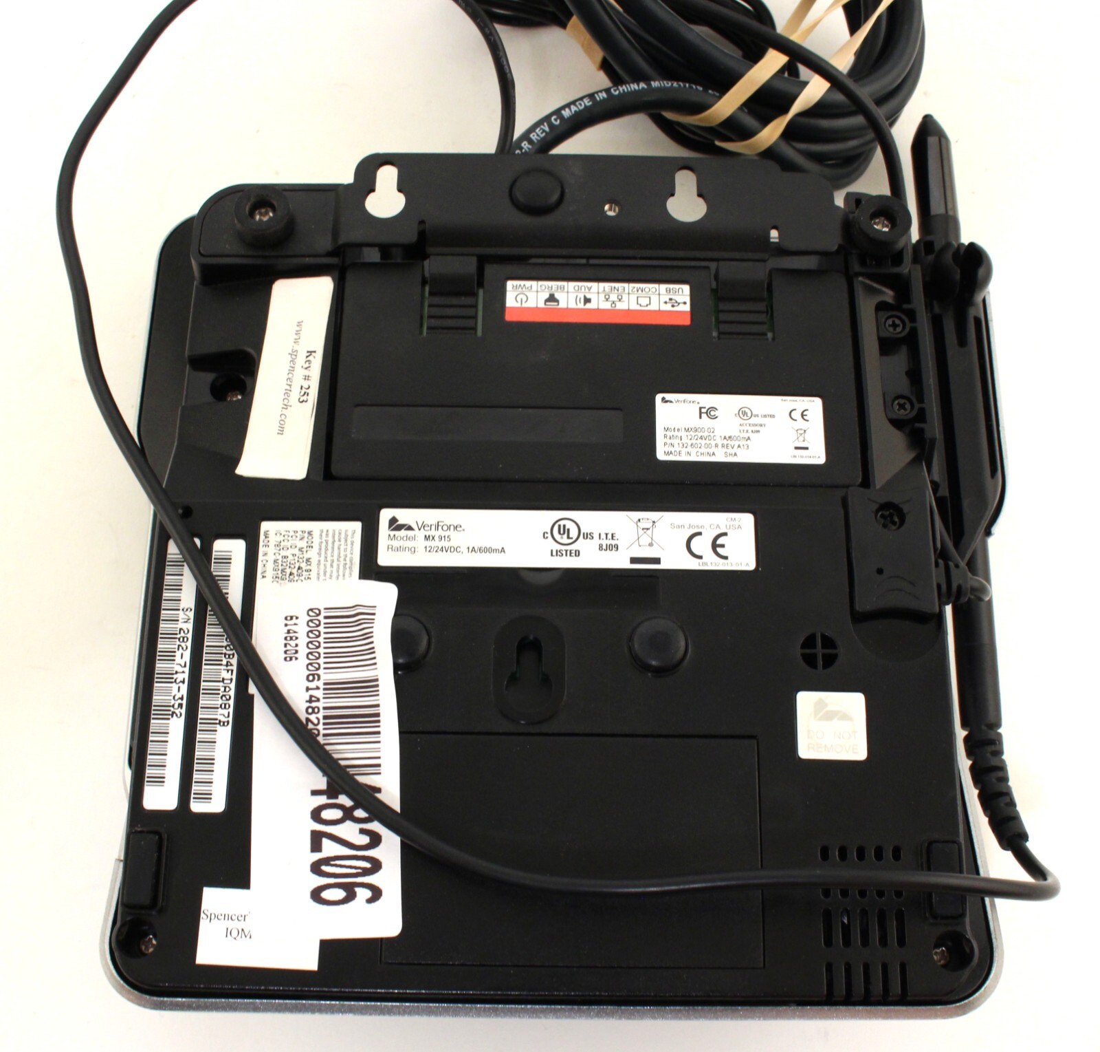 Verifone MX915 M132-409-01-R POS Credit Card Terminal Pinpad MX900-02; 6148206