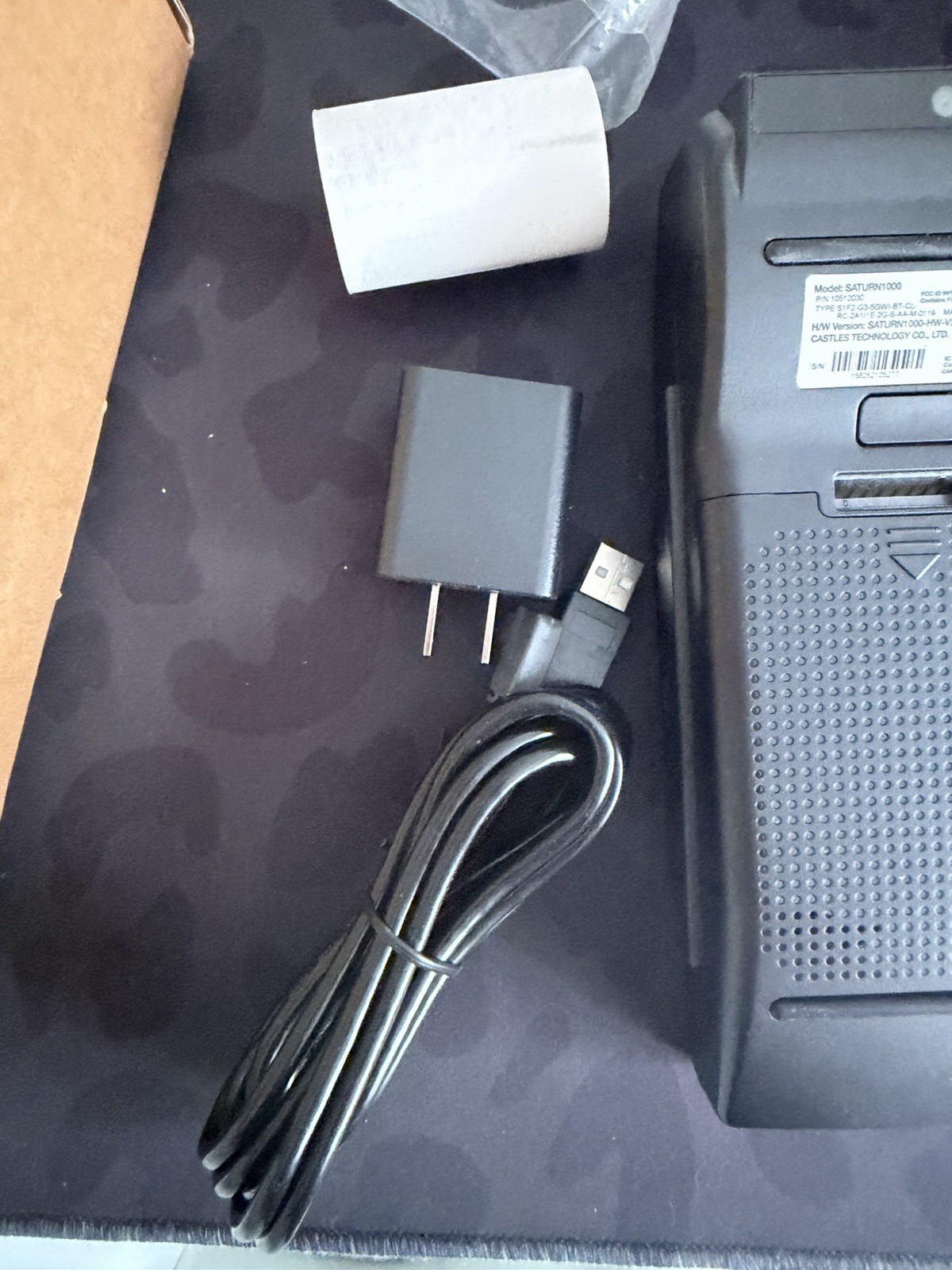 Castles Technology SATURN1000 S1F2 Wireless Credit Card Terminal Android, New!