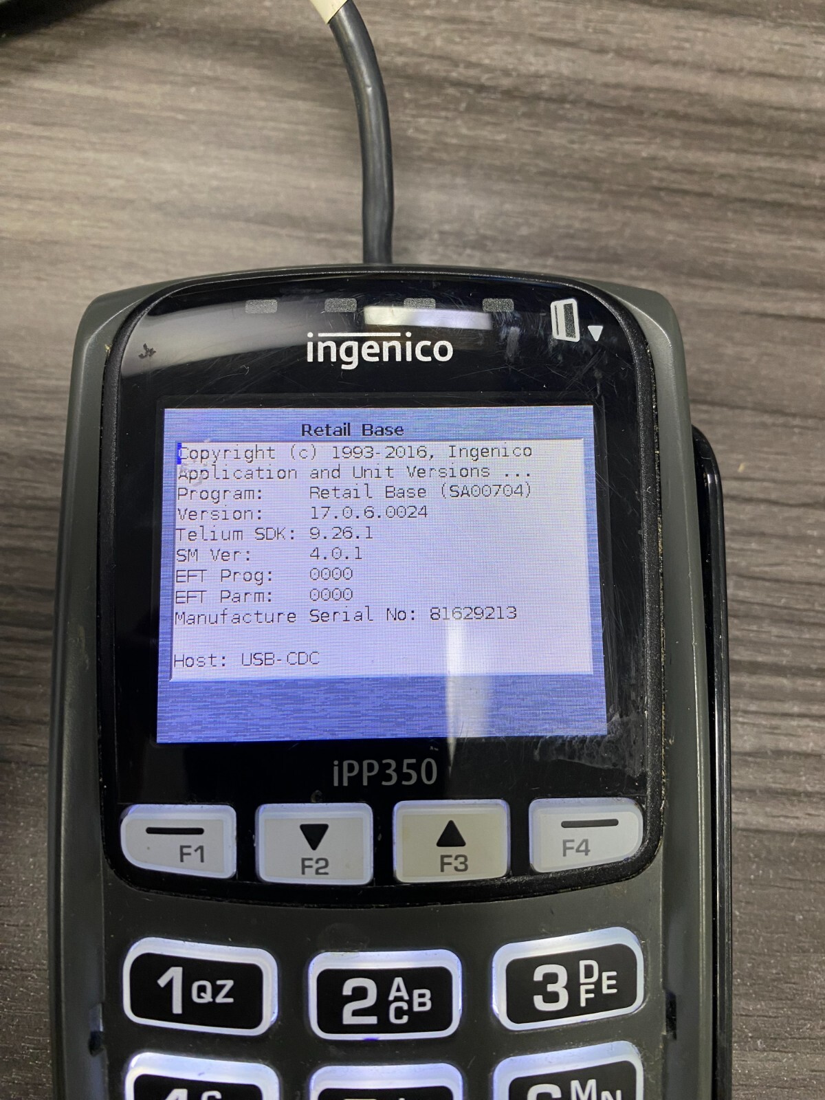 Ingenico IPP 350 USB Credit Card Terminal