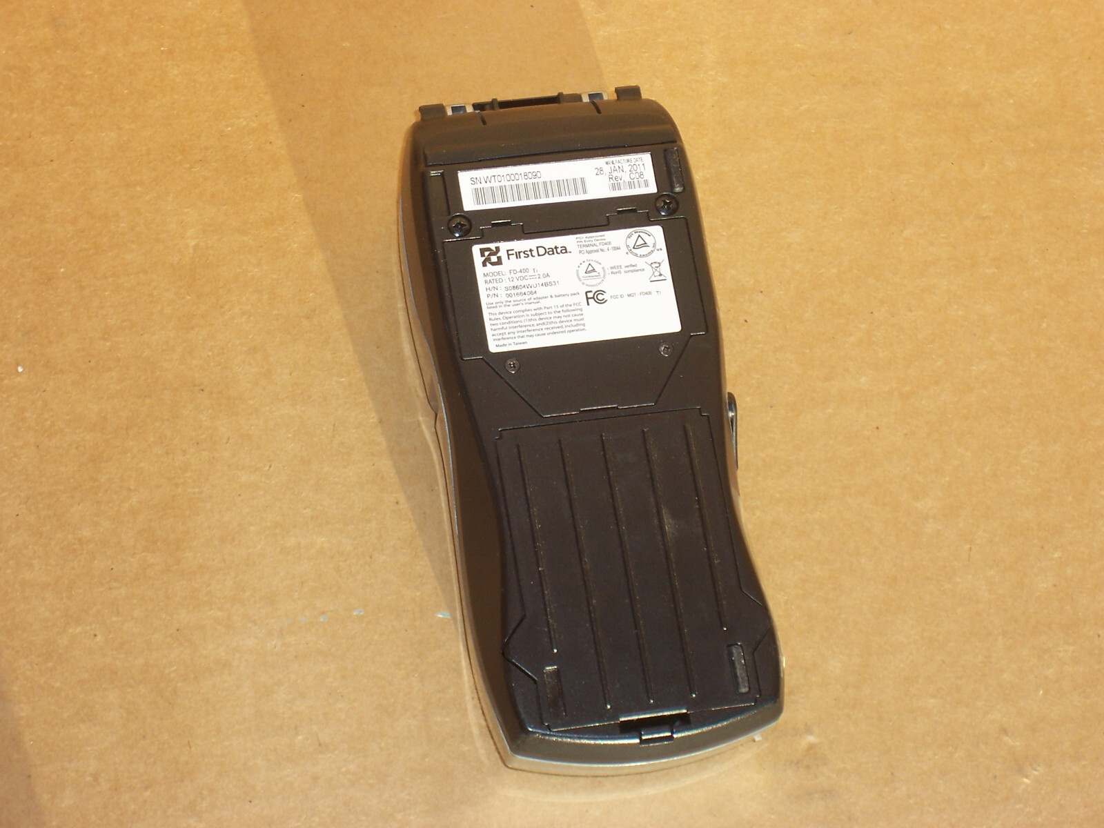 First Data FD400 Ti Credit Card Machine With Touch Screen SOLD AS IS