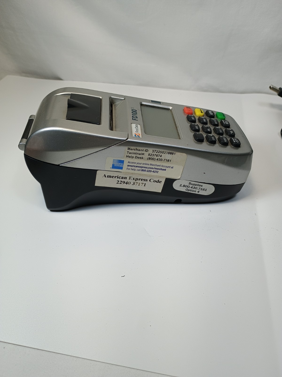 First Data FD100 Ti Credit Card Terminal with FD35 Pin Pad