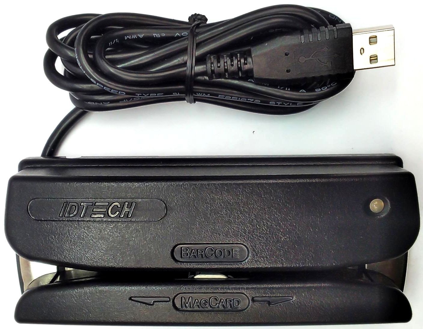 ID Tech WCR3227-633UC Omni Barcode Magnetic Stripe Credit Card Reader 3-Track