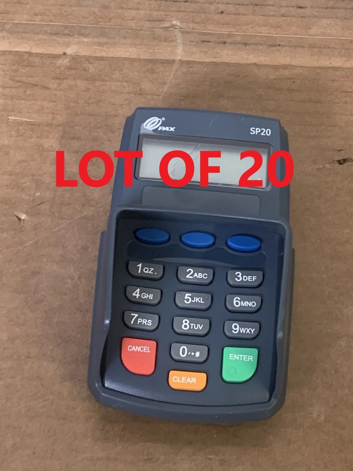 Lot Of 20 Genuine Pax SP20 Secure PINpad for Credit Card Machine Terminal