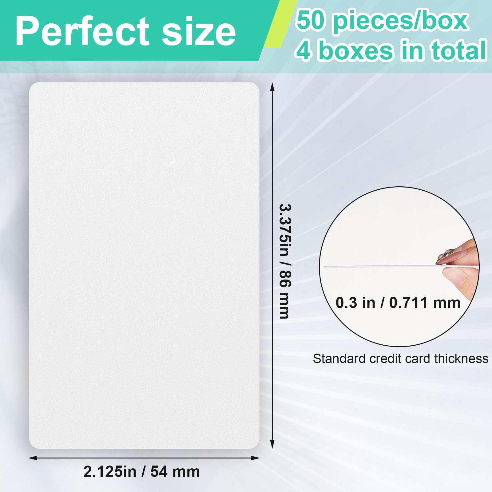 200 Pcs Dual-Sided Credit Card Reader Cleaning Cards for POS & Scanners