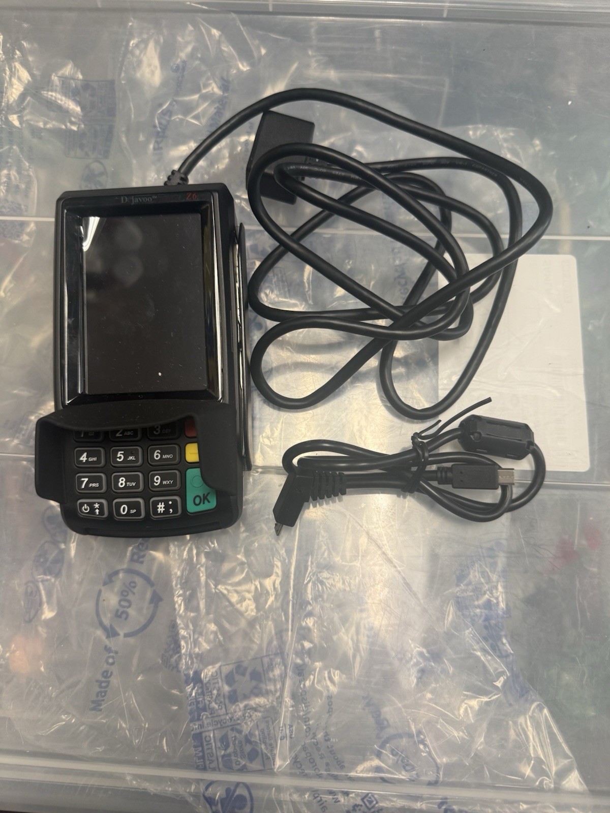 Dejavoo Z6 Pin Pad W/ power Cable