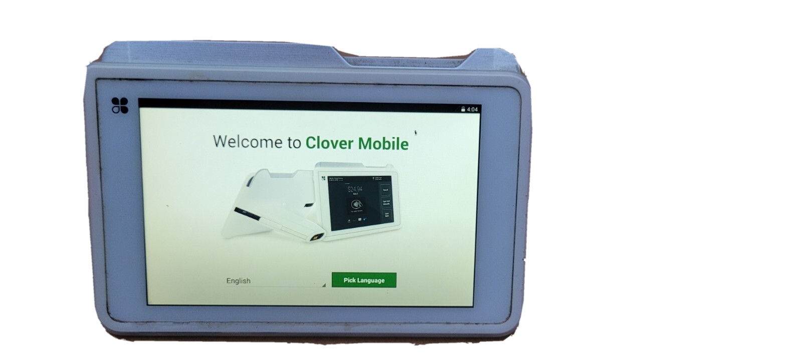 Clover C201 Mobile Portable POS Device Touchscreen w/Card Reader & Barcode SCNR