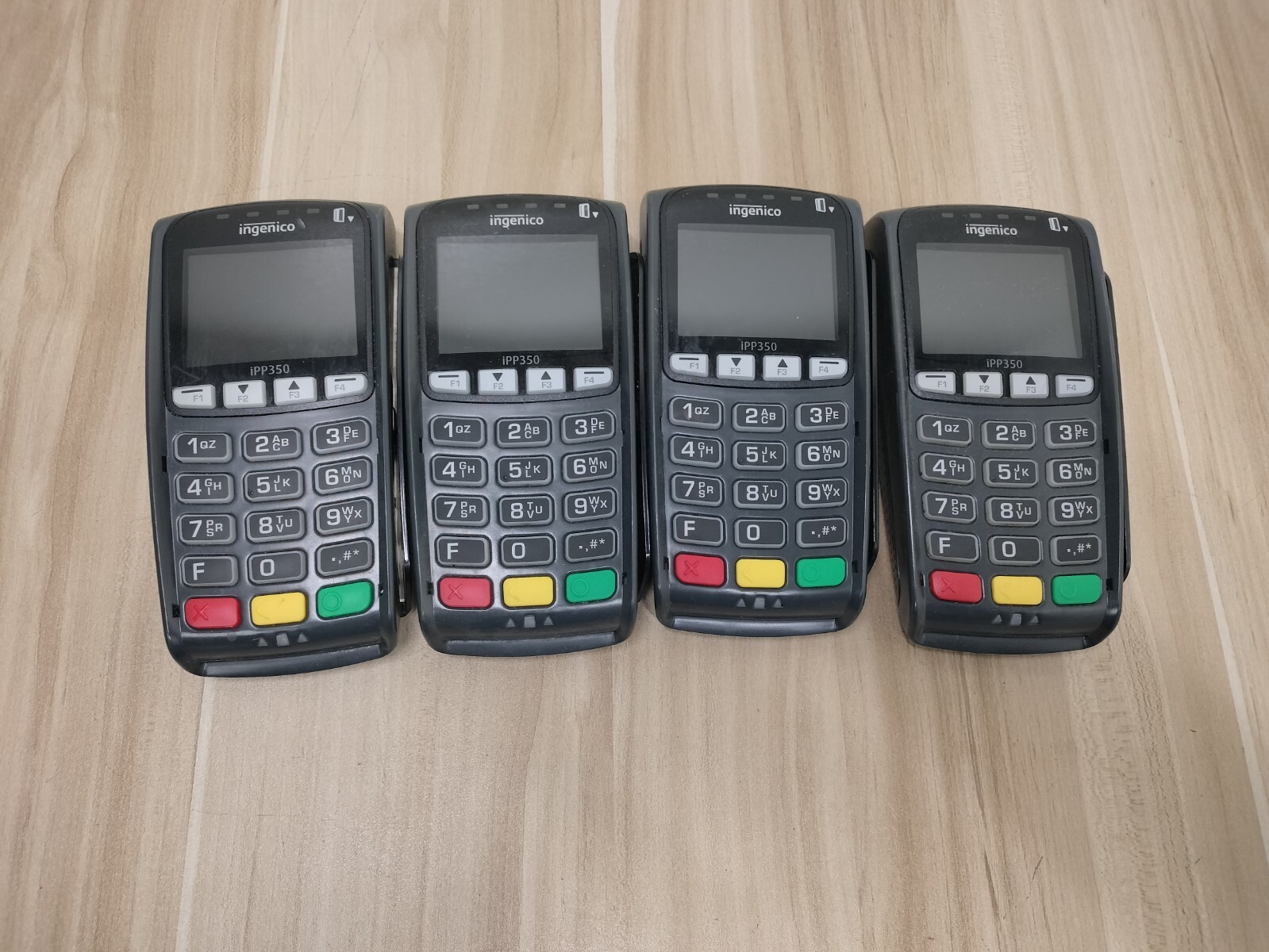 (LOT OF 4) Ingenico IPP350 Credit Card Terminal *NO USB CABLE*SOLD AS-IS*